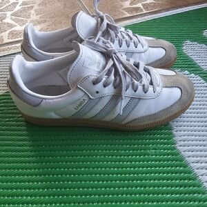 Adidas Samba White and Gray